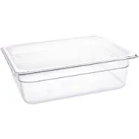 Vogue Gastronormbak Vogue, polycarbonaat, transparant, GN1/2, 100mm diep