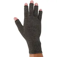 Dunimed Reuma Artritis Handschoenen + Antisliplaag – Compressie Handschoenen + Antisliplaag – Grijs