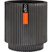 Capi Europe Bloempot Groove Antraciet D 15 H 17 Cm