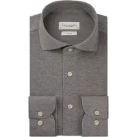 Profuomo Slim Fit Overhemd grijs, Effen