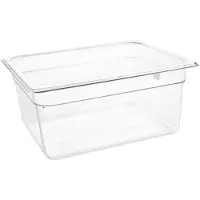 Vogue Gastronormbak Vogue, polycarbonaat, transparant, GN1/2, 150mm diep