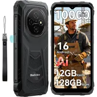 Blackview FORT 1 - Robuuste Smartphone - 12 GB RAM - 128 GB ROM - 6,56 inch - 10000 mAh - Robuuste Telefoon - Android 15 - GPS - Zwart
