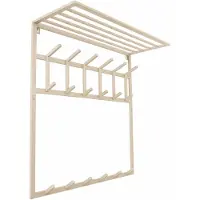 Loft42 Kapstok Jaimy - Beige – Metaal – 6 dubbele haken - 80x80x30
