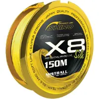 Mistrall Gevlochten Vislijn X8 0.10 mm 150 m – Dyneema – Shiro – 7.1 kg