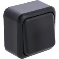 Q-Link Schakelaar | (Opbouw, Wissel, Zwart)