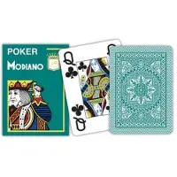 Usorteret poker speelkaarten groen 4 index