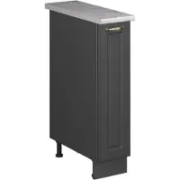 Vicco Apotheekkast Fame-Line, Anthrazit-Gold Landhaus/Antraciet, 20 cm, WB Marmer