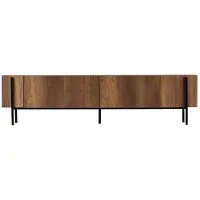 CALICOSY Tv-meubel met 2 klepdeuren en metalen poten l180 cm atlas