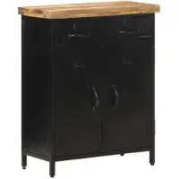 vidaXL Dressoir 60x30x76 cm ruw mangohout