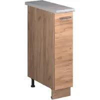 Vicco Apotheekkast Fame-Line, Goudkleurig Eiken/Goudkleurig Eiken, 20 cm, WB Marmer
