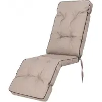 Hobbygarden Tuinkussen Ilona Beige voor hoge rug tuinstoelen - Waterafstotend - UV bestendig
