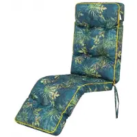 Hobbygarden Tuinkussen Ilona Groen grasprint voor hoge rug tuinstoelen - Waterafstotend - UV bestendig