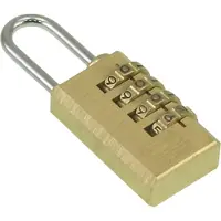 Nemef hangslot met cijfers messing 22mm