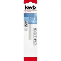 Kwb boor voor glas en tegels - 3mm - glasboor