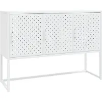 vidaXL Dressoir 105x35x75 cm staal wit