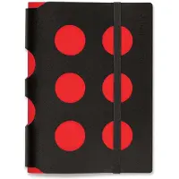 Vacavaliente - Notitieboek A5 Multi Dots - Gerecycled Leer - Oranje