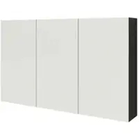 Aquazuro Spiegelkast Napoli 120cm Zwart Mat