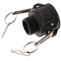 Tameson Camlock DN 40 (1 1/2'') Koppeling PolypropyleenR 1 1/4'' met buitendraad Type B MIL-C-27487