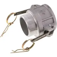 Tameson Camlock DN 50 (2'') Koppeling AluminiumR 2'' met buitendraad Type B MIL-C-27487
