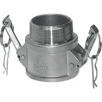 Tameson Camlock DN 120 (5'') Koppeling RvsR 5'' met buitendraad Type B MIL-C-27487