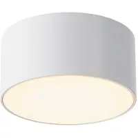 Maytoni LED buiten plafondlamp Zon, wit, Ø 12 cm, 3.000 K, metaal Zon, wit / opaal, Aluminium, Modern, LED plafondlamp