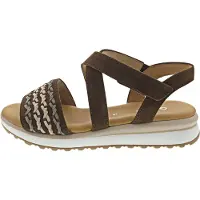 Gabor Dames Elastische Enkelband Sandalen Bruin/Multi
