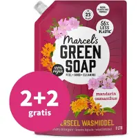 Marcel's Green Soap 2+2 Gratis: Wasmiddel Mandarin & Osmanthus Navulling 1000 Ml
