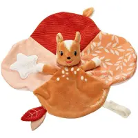 Sophie The Giraffe knuffeldoekje Fanfan het hertje - Baby Knuffeldoekje - Kraamcadeau - Babyshower cadeau - Vanaf 0 maanden - 15 x 15 cm