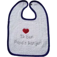 ISI Mini - Slab met tekst Ik ben Papa s kanjer - Wit