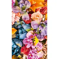 Blokker Dimex Vintage Flowers Vlies Fotobehang 150x250cm 2-banen