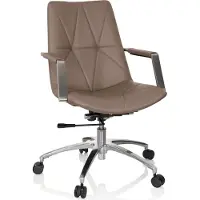 Hjh OFFICE SARANTO II - Thuisgebruik bureaustoel Donkerbruin (Macchiato)