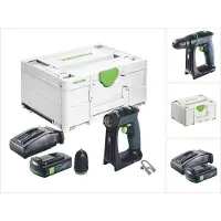 Festool CXS 18 accuschroefboormachine 18 V 40 Nm borstelloos + 1x accu 3.0 Ah + lader + systainer