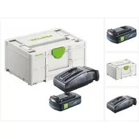 Festool energieset 1x BP 18 Li 3,0 C accu 18 V 3,0 Ah / 3000 mAh Li-Ion ( 577658 ) + TCL 6 oplader ( 201135 ) + Systainer