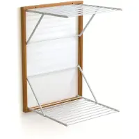 Arredamenti Italia Koral Ciliegio - Houten Handdoekrek - Inklapbaar Wanddroogrek - 13m Drooglengte