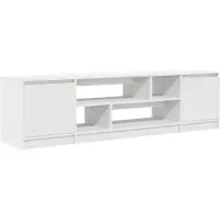vidaXL Tv-meubel 188,5x41x50 cm spaanplaat wit