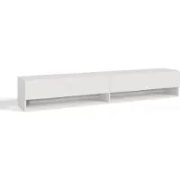 En.casa TV meubel Halmstad zwevend tv lowboard 180x31x30 cm wit []