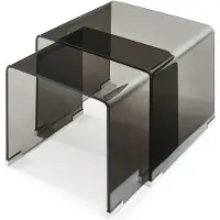 En.casa Bijzettafel Kariengem set van 2 donkergrijs []