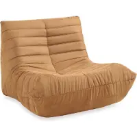 En.casa Relaxstoel Kodsø lounge fauteuil 75x90x100 cm microvezel bruin []