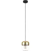 Eglo Gouden hanglamp Maryvilla met glazen kap