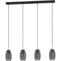 Eglo Batista Hanglamp - E27 - 94.5 cm - Zwart