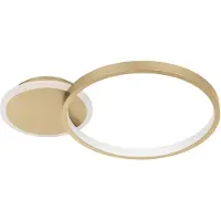 Eglo Instelbare Led Plafondlamp Gafares Rond Goud