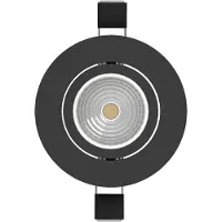 Eglo Saliceto Inbouwspot - LED - Ø 8.8 cm - Zwart - Dimbaar - Set van 3 stuks - Kantelbaar