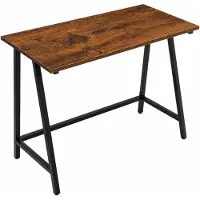 Begryf - Bureau - 100 x 50 x 75 cm - rustiek bruin/zwart - MDF/metaal