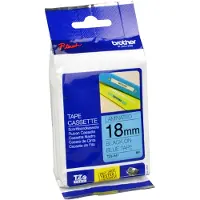 Brother Tape TZe-541 Zwart op blauw (18 mm)