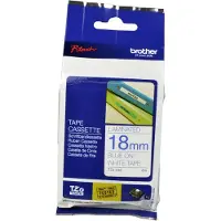 Brother Tape TZe-243 Blauw op wit (18 mm)