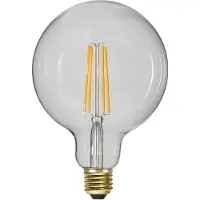 Star Trading 3 standen - G125 Globelamp - E27 - 6.5W - Super Warm Wit <2200K - Filament - Helder
