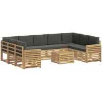 Syfax Buiten bankenset 10 pcs Wit en antracietkleurig 59 x 59 x 37 cm