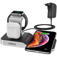 Choetech - 4 in 1 Wireless Qi Charging Dock - Oplader voor Iphone / Ipod / Apple Watch / Apple Airpods