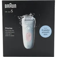 Braun Draadloze elektrische epilator - - SILK EPIL 5-000 - Waterdicht - 2 snelheden - Roze / Wit