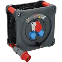 Brennenstuhl 9222300110, Zwart, Blauw, Rood, Kunststof, 3 stopcontacten, CEE, Type E / F, Verlengkabel, 30 meter